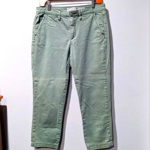 Chino by Anthropologie Cropped Pants Size 29 slim green